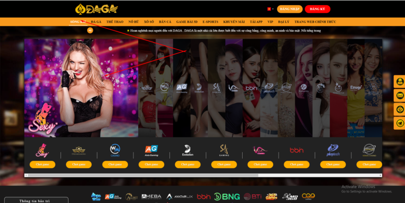 DAGA gồm: DAGA0, DAGA1, DAGA2, DAGA3, DAGA4, DAGA5, DAGA6, DAGA7, DAGA8, DAGA9, DAGA VIP, DAGA LOVE, DAGA BET.